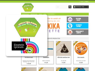 Einsteinwebshop, van het Einstein Lyceum te Rotterdam, is live!